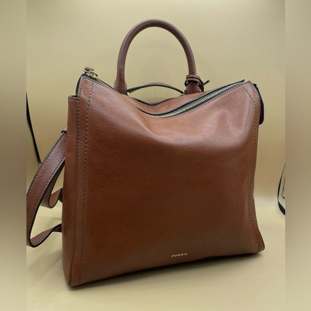 Fossil Parker Leather Convertible Backpack